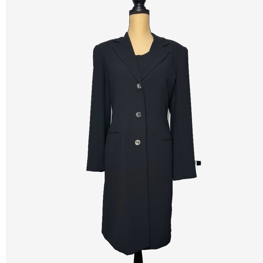 David Warren New York Vintage LBD Sheath Dress with Long Jacket Women’s size 14 - Picture 3 of 12